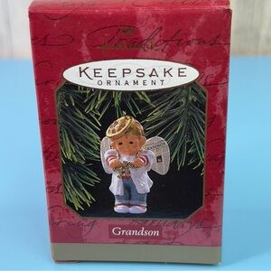 Hallmark Keepsake Ornament Grandson Handcrafted Dated 1997
